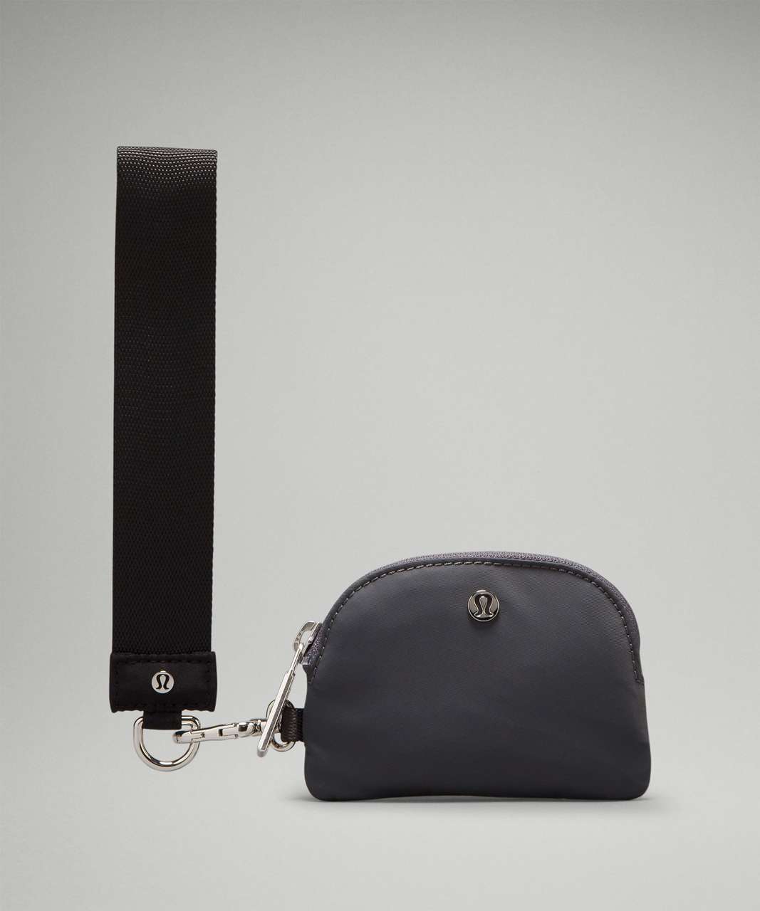 Lululemon Dual Pouch Wristlet - Black / Traverse Grey - lulu fanatics