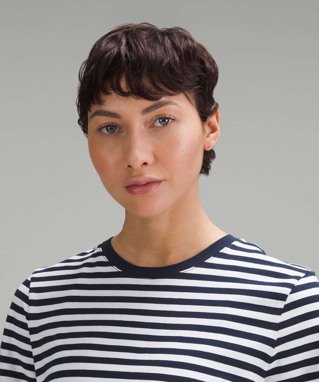 Lululemon Love Crewneck T-Shirt - True Stripe True Navy White