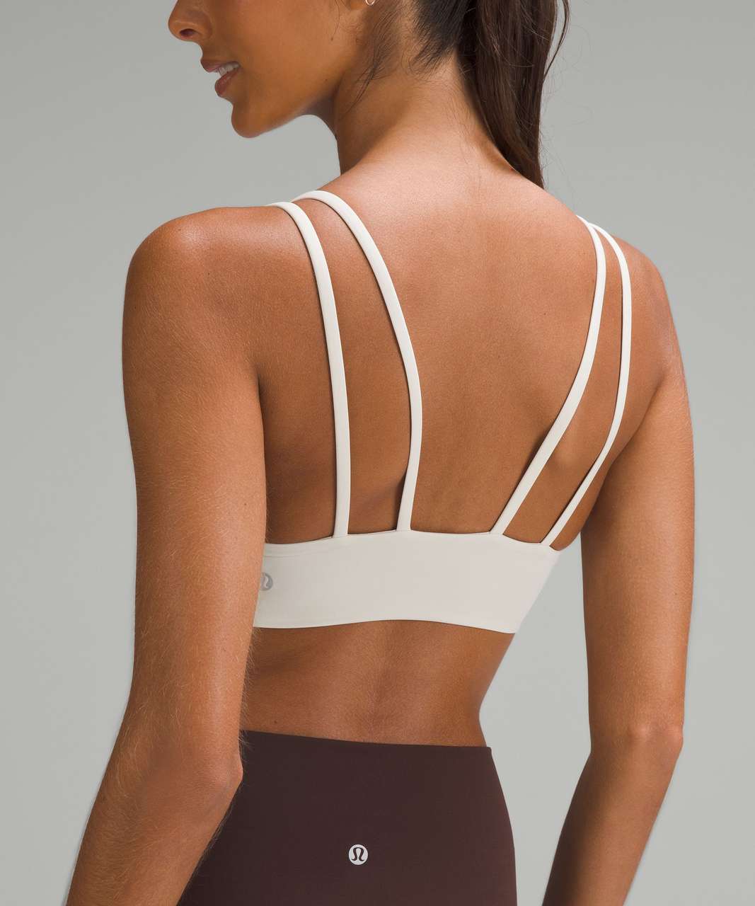 Lululemon Everlux Front Cut-Out Train Bra *Light Support, B/C Cup - White -  lulu fanatics