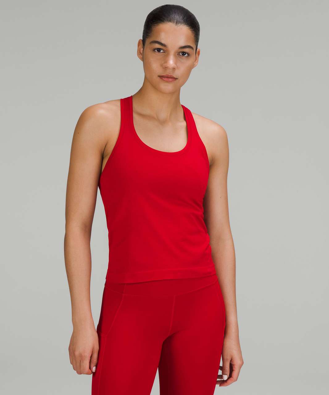 Lululemon Swiftly Tech Racerback Tank Top 2.0 *Race Length - Dark Red / Dark Red