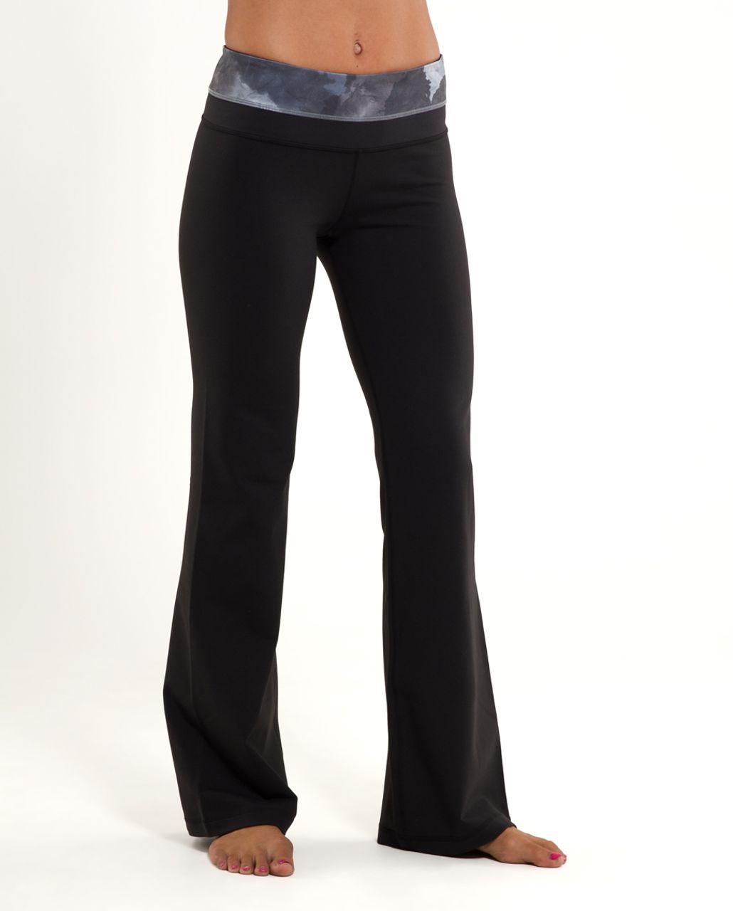 Lululemon Groove Pant (Tall) - Black / White Coal Tinted Canvas Super - lulu  fanatics