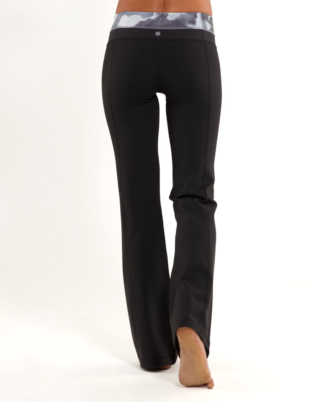 Lululemon Groove Pant (Tall) - Black /  White Coal Tinted Canvas Super