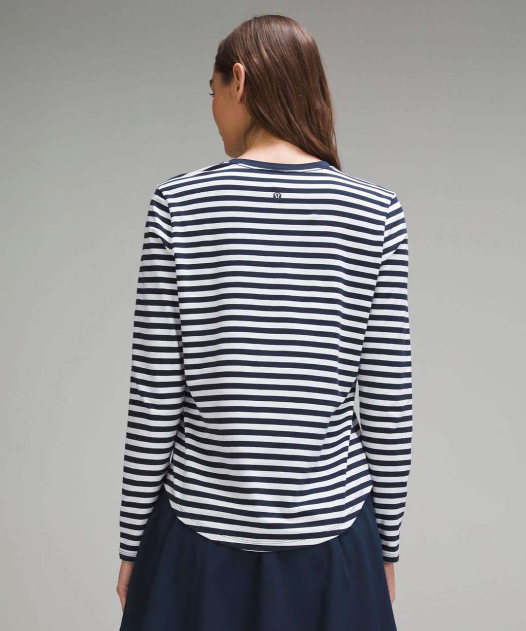 Lululemon Love Long-Sleeve Shirt - True Stripe True Navy White