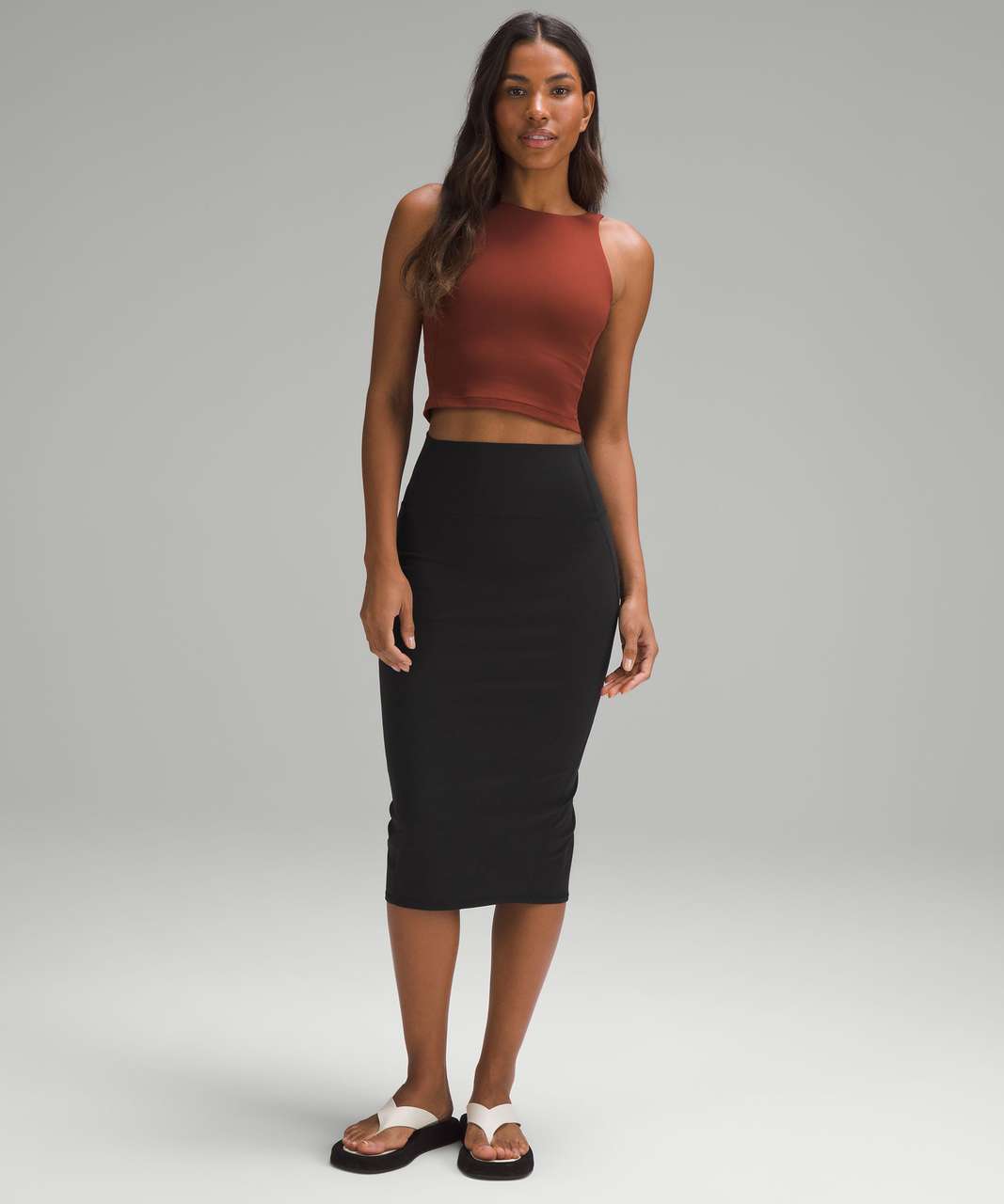 Lululemon Nulu Slim-Fit High-Rise Skirt - Black