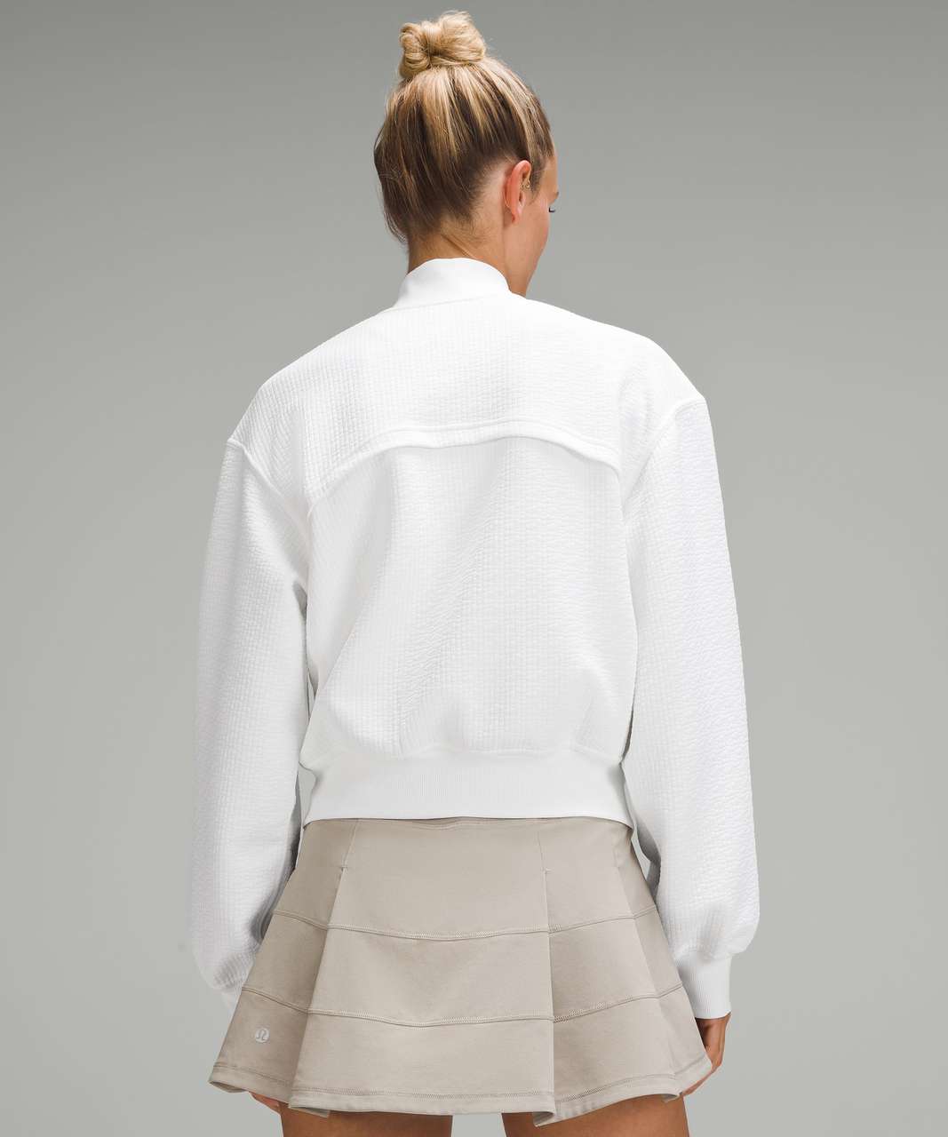 Lululemon Textured Zip-Front Track Jacket - White