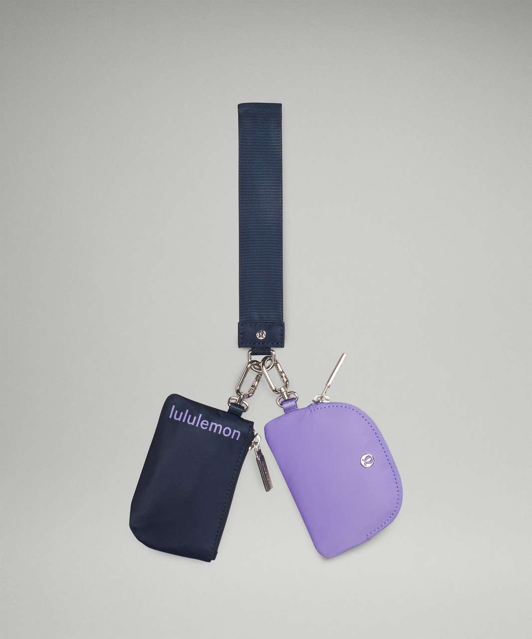 Lululemon Dual Pouch Wristlet - True Navy / Dark Lavender - lulu fanatics