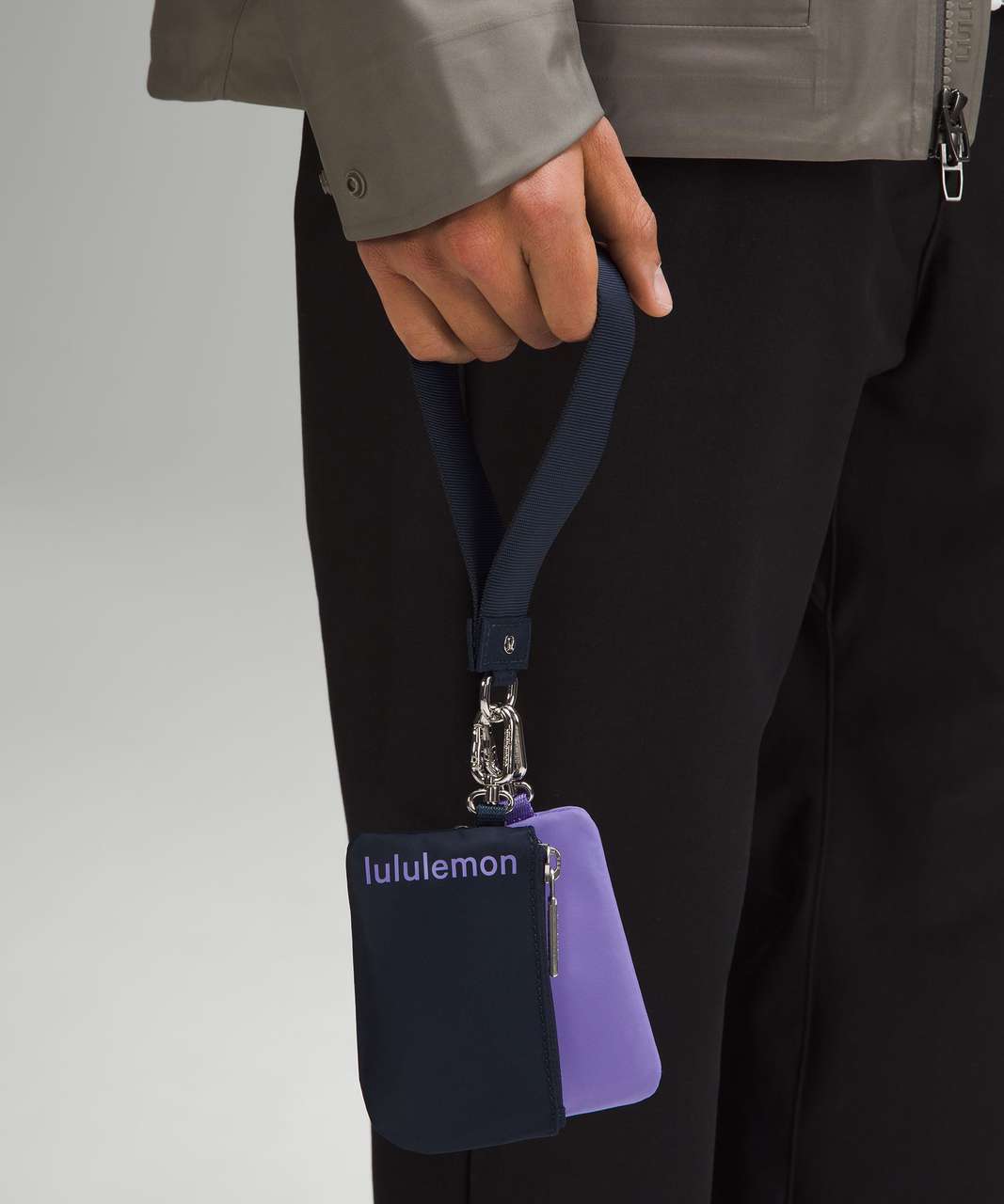 Lululemon Dual Pouch Wristlet - True Navy / Dark Lavender