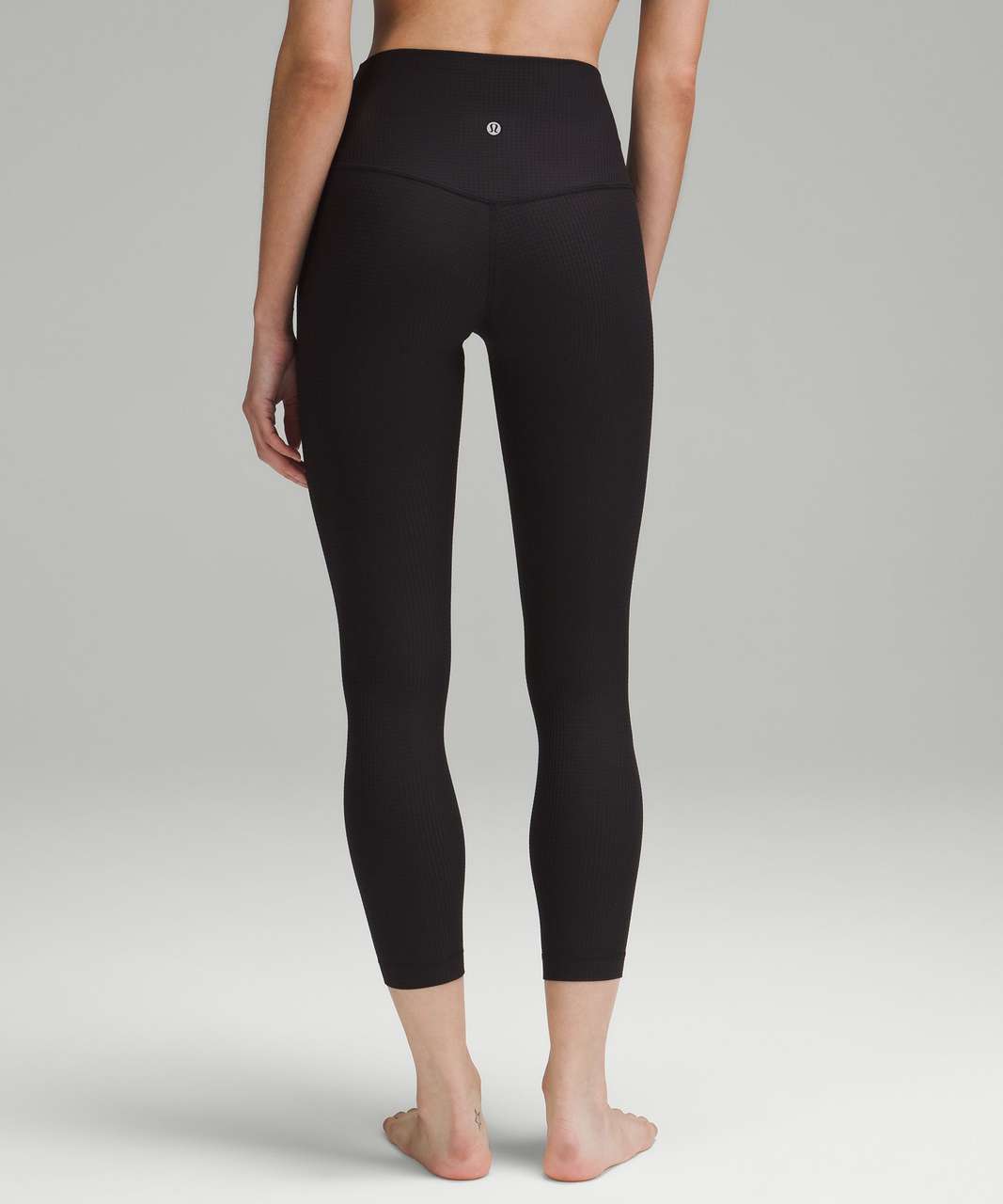 Lululemon High-Rise Yoga Tight 25 *Grid Texture - Black - lulu