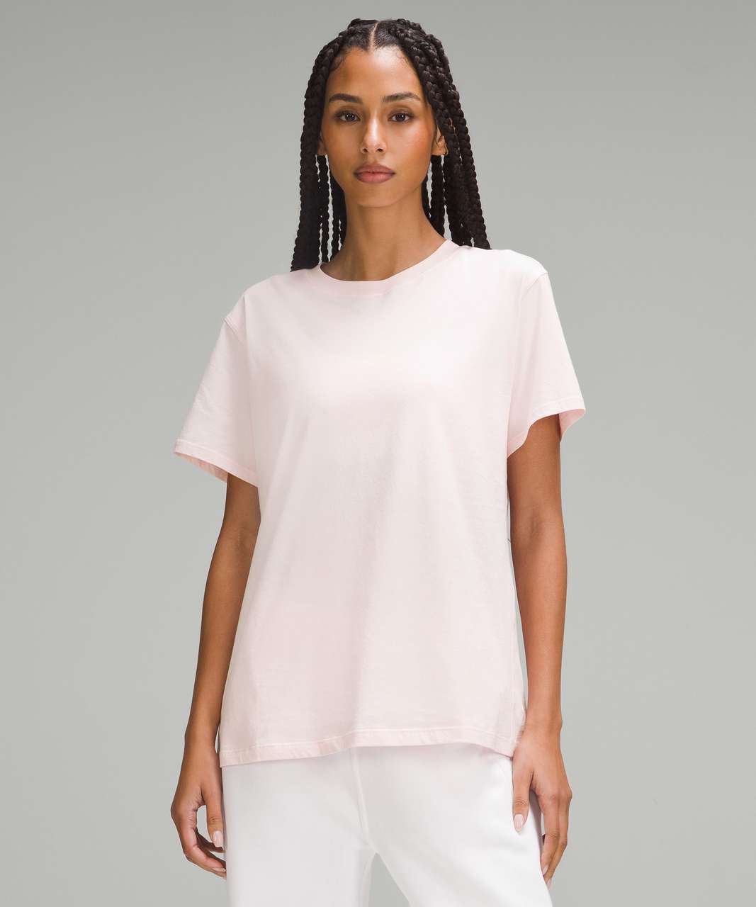 Lululemon All Yours Cropped T-Shirt - Sonic Pink (First Release) - lulu  fanatics