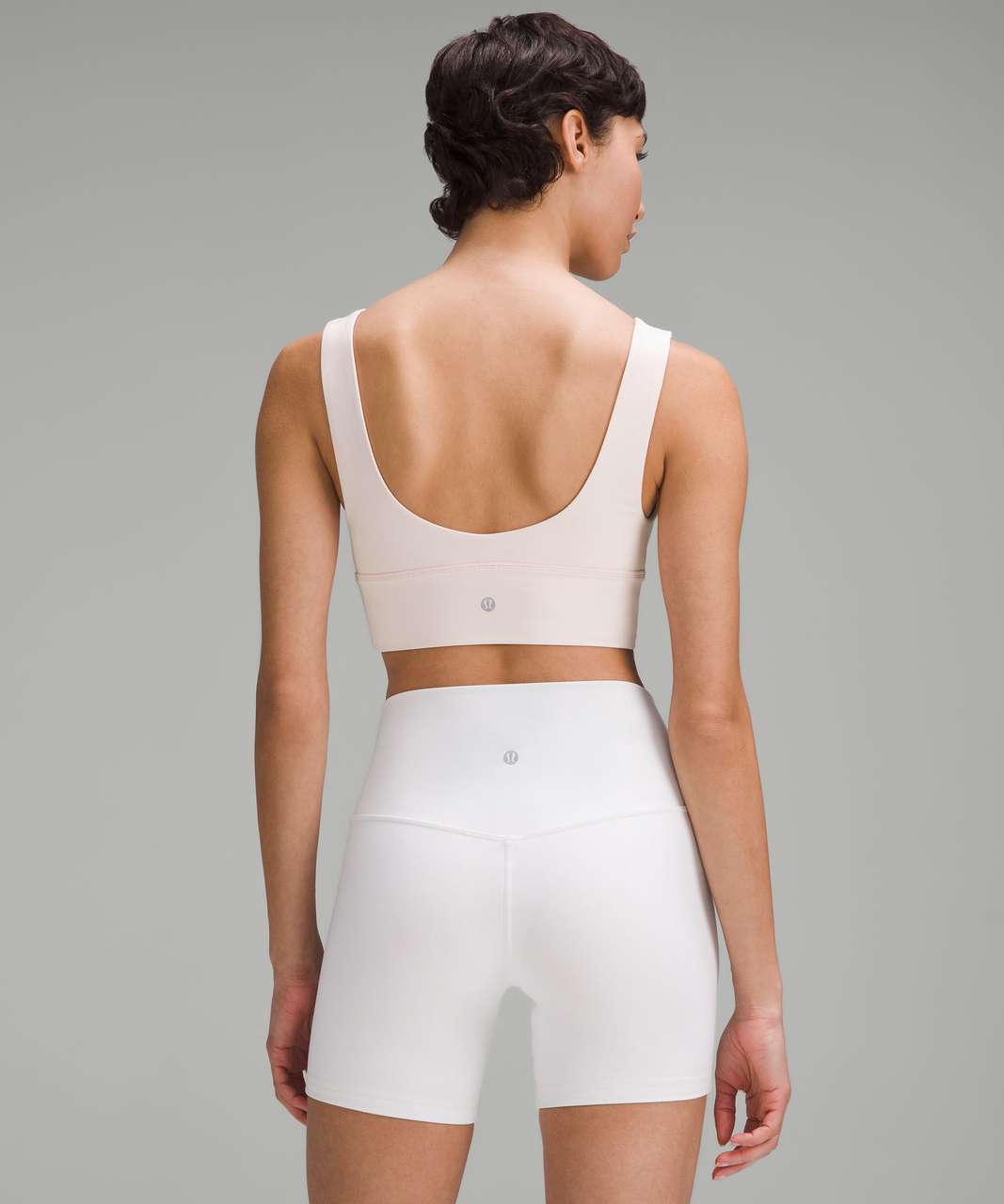 Lululemon Align Reversible Bra *Light Support, A/B Cup - White / Strawberry  Milkshake - lulu fanatics