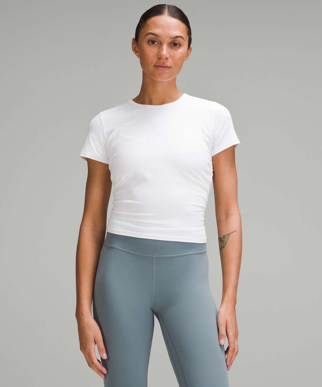 Lululemon All It Takes Ribbed Nulu T-Shirt - White