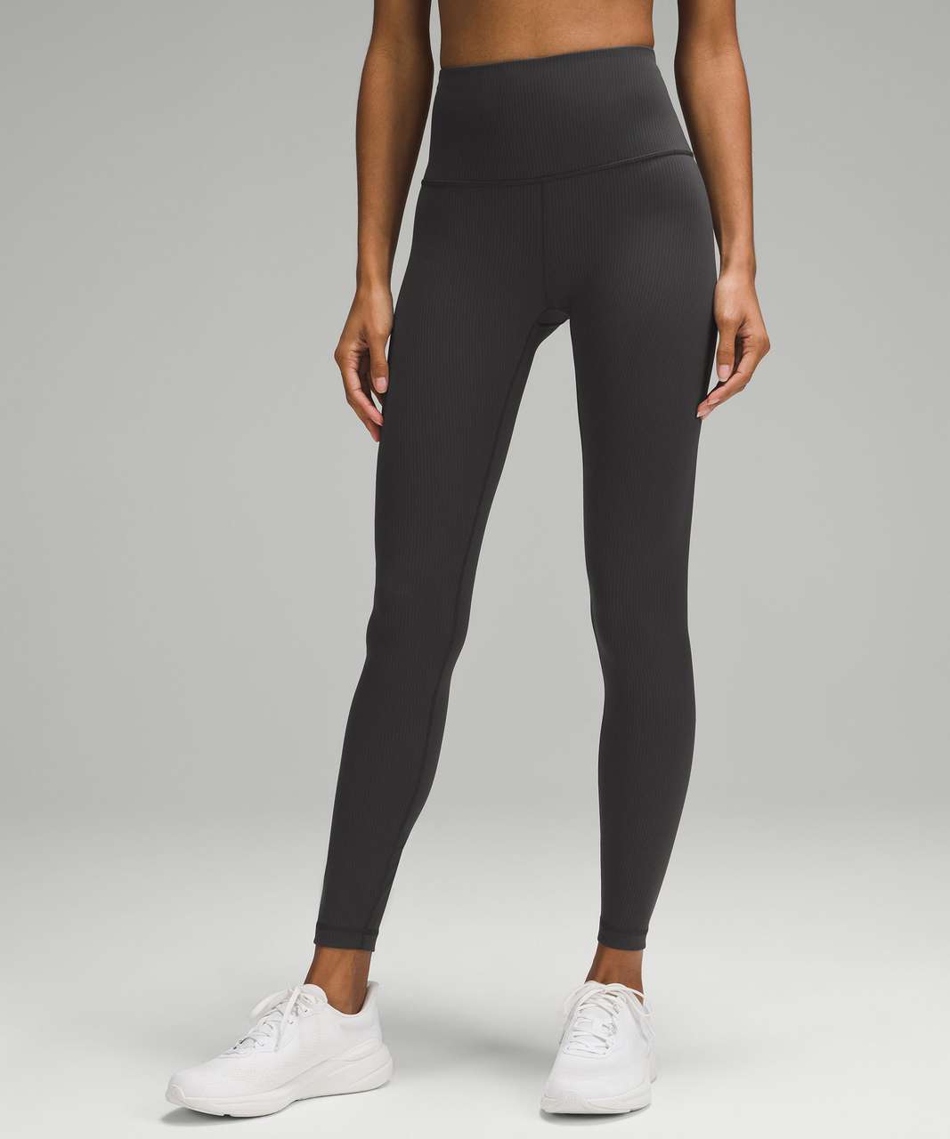 Lululemon Wunder Train High-Rise Ribbed Tight 25" - Graphite Grey