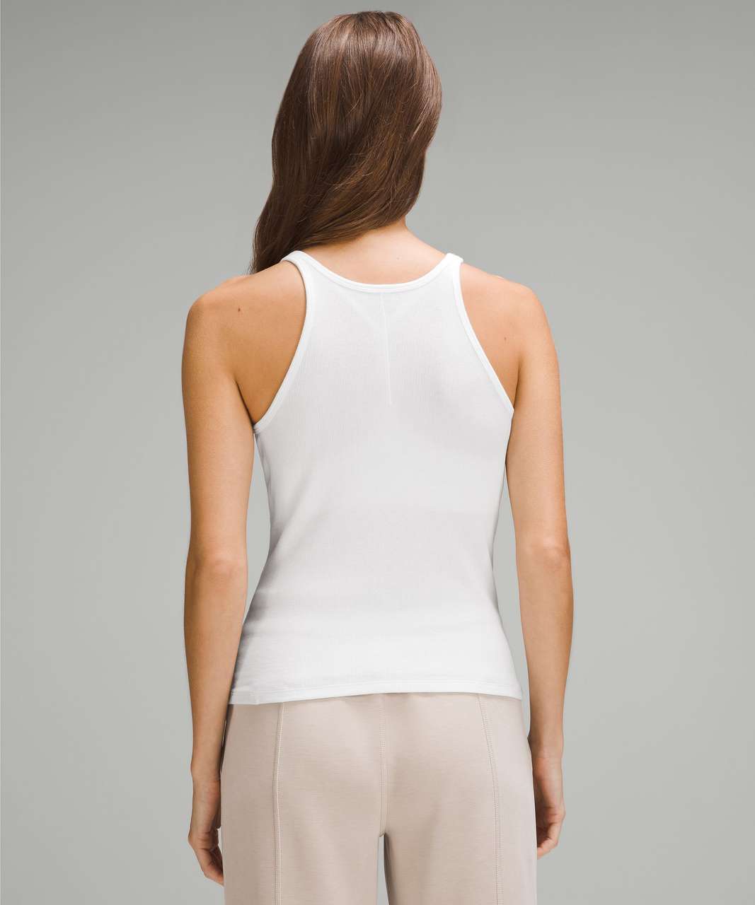 Lululemon Hold Tight Thin Strap Racerback Tank Top - White - lulu fanatics