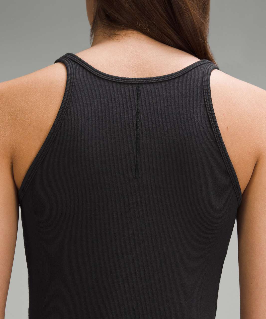 Lululemon Tighten Up Tank Black Keyhole Front Womens Size 6