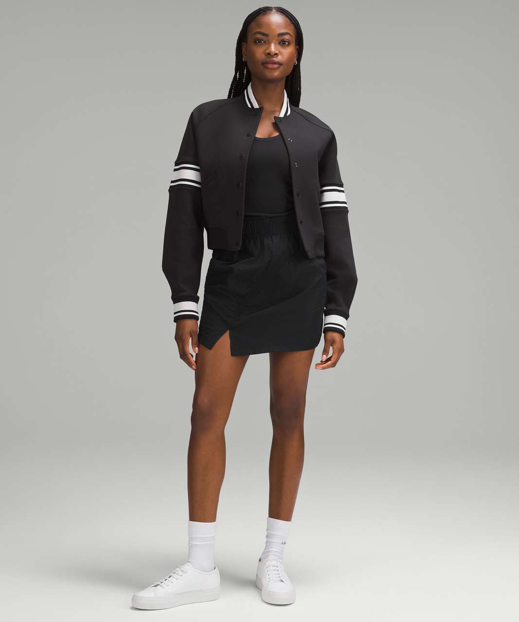 Lululemon High-Rise Ruched Mini Skirt - Black