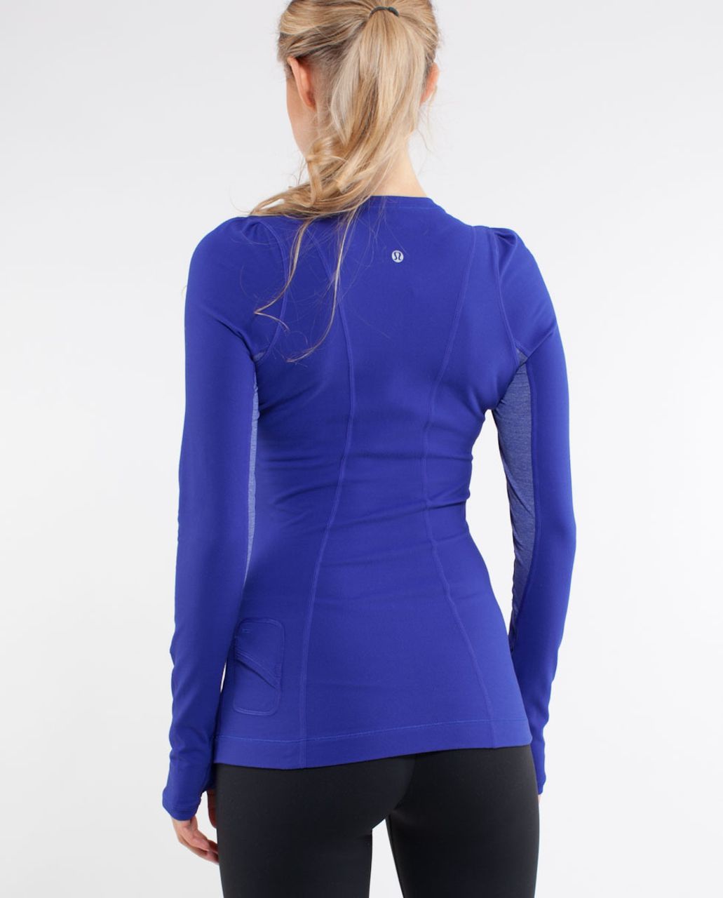 Lululemon Run:  Back On Track Long Sleeve Tech - Pigment Blue