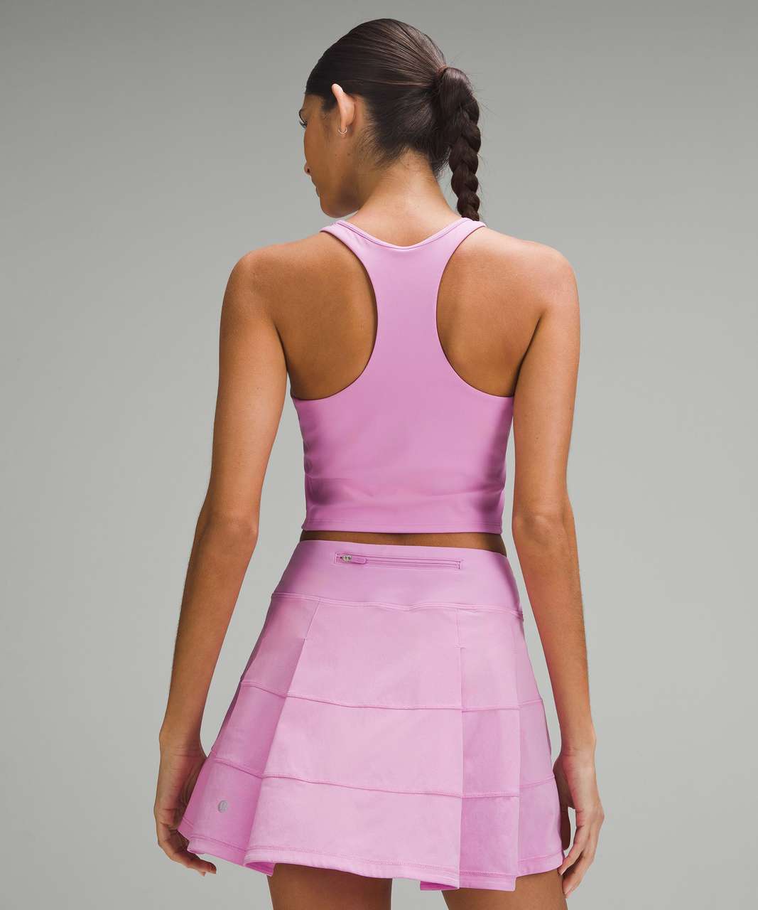 Lululemon Cropped V-Neck Tennis Tank Top - Dahlia Mauve