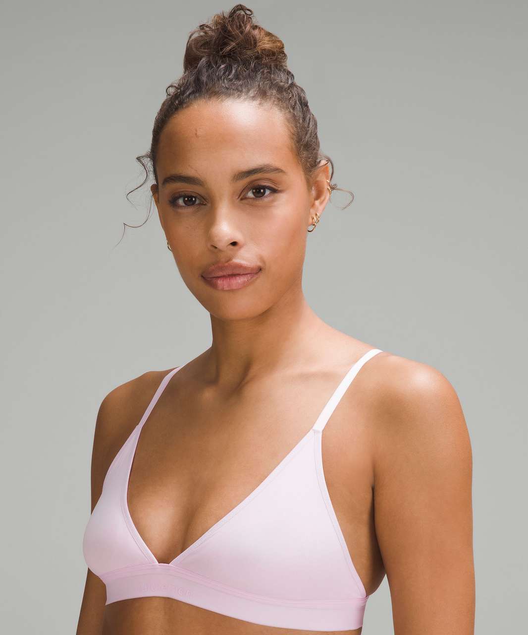 Lululemon Nulu Mesh Logo Triangle Bralette *A/B Cup - Meadowsweet Pink