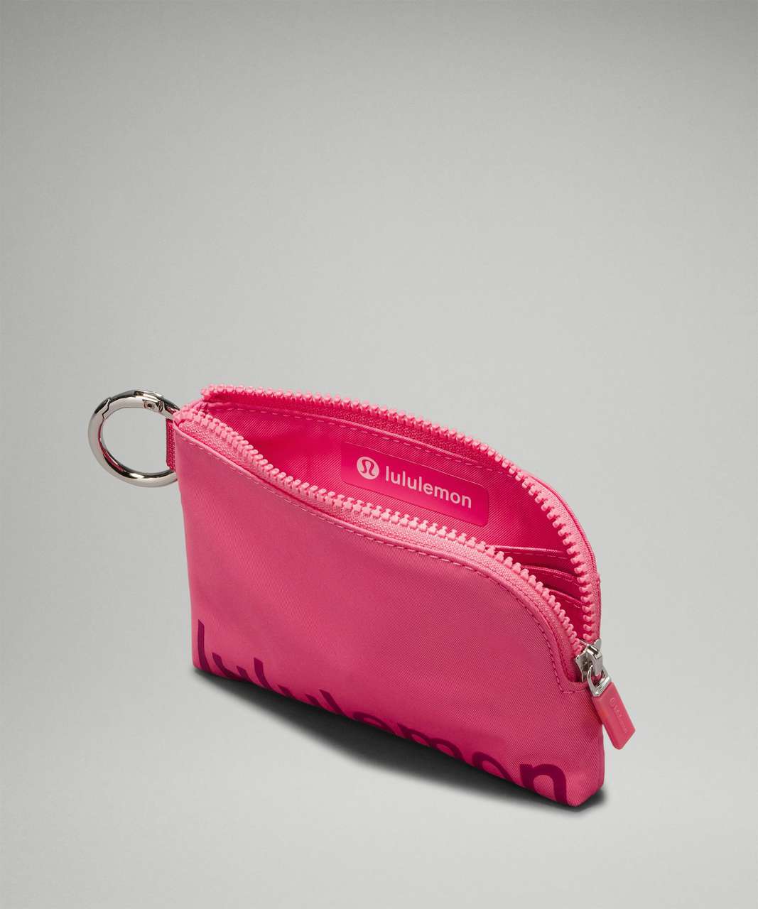 Lululemon Clippable Card Pouch - Sakura Pink / Washed Mauve