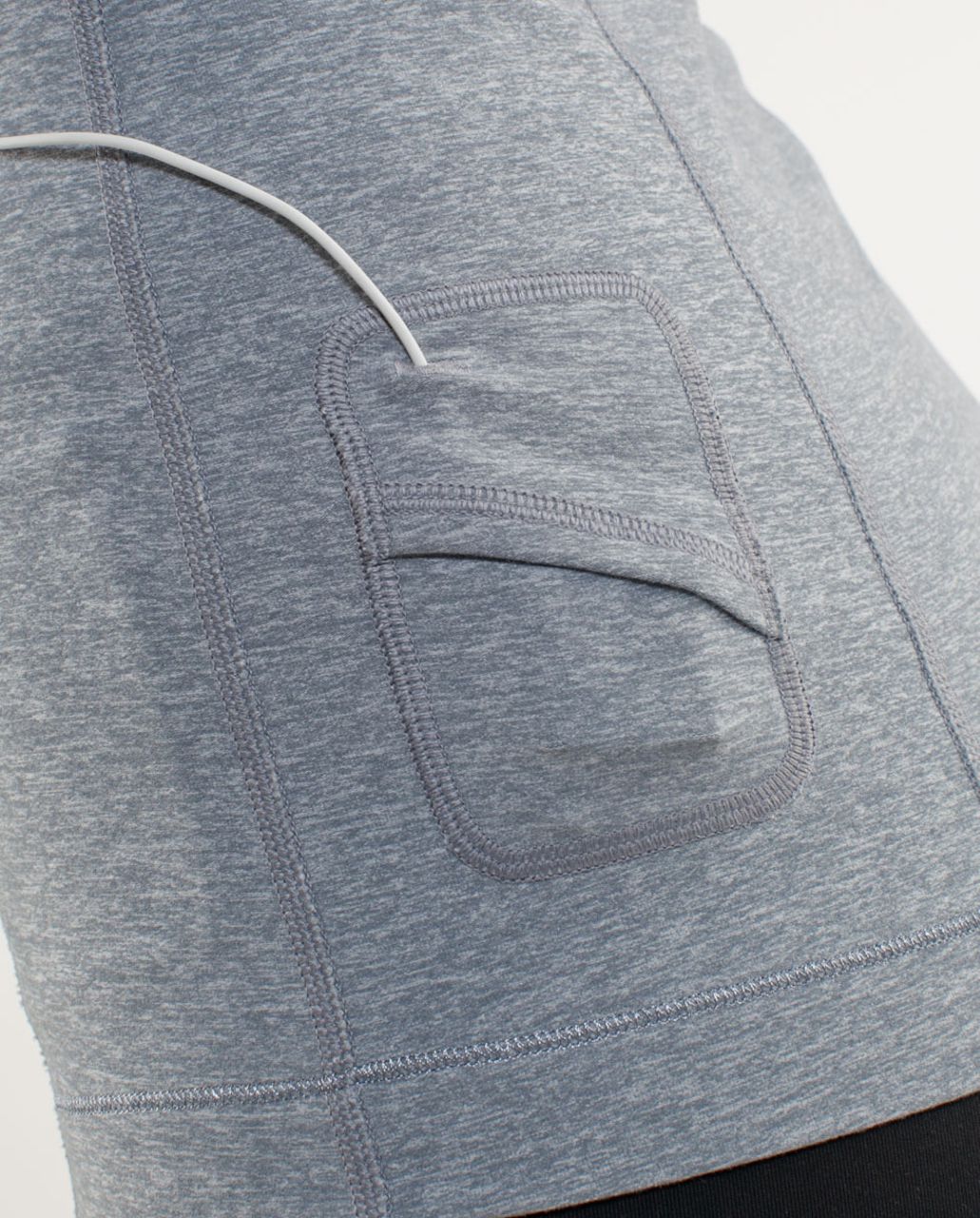 Lululemon Run:  Back On Track Long Sleeve Tech - Heathered Blurred Grey