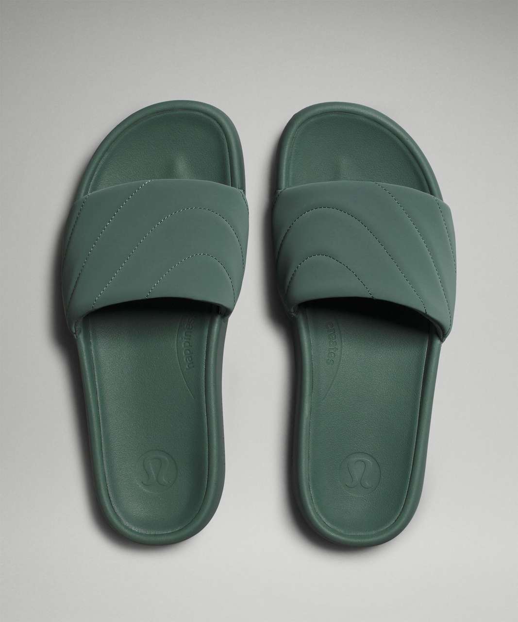 Lululemon Restfeel Womens Slide *Quilted - Medium Forest / Medium Forest / Medium Forest