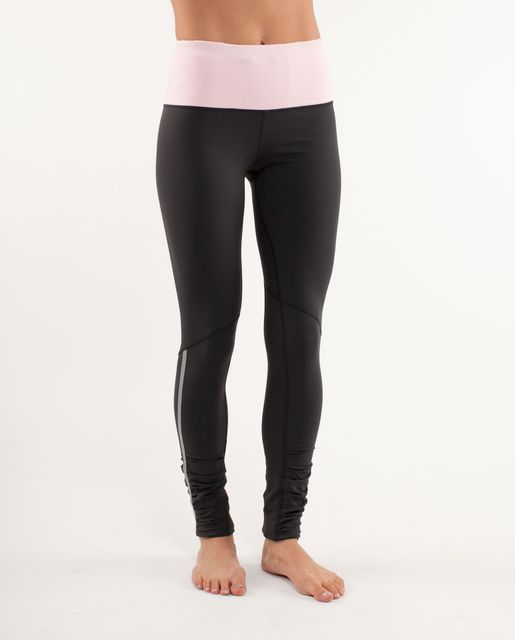 Lululemon Run: Back on Track Tight - Black / Heathered Black