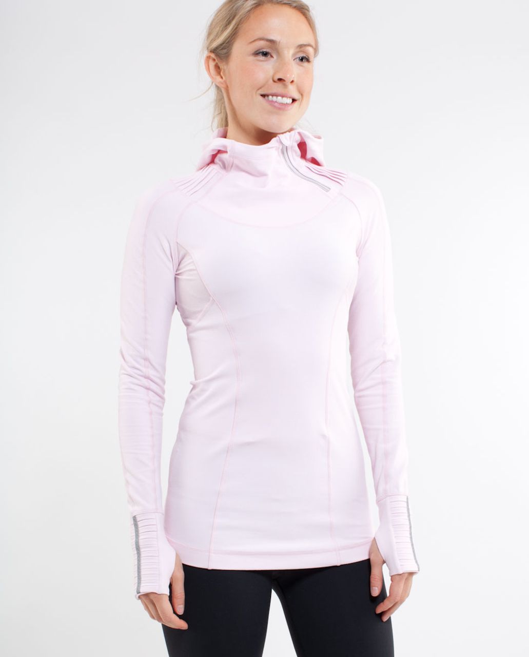 Lululemon Run: Back On Track Pullover - Heathered Pig Pink - lulu