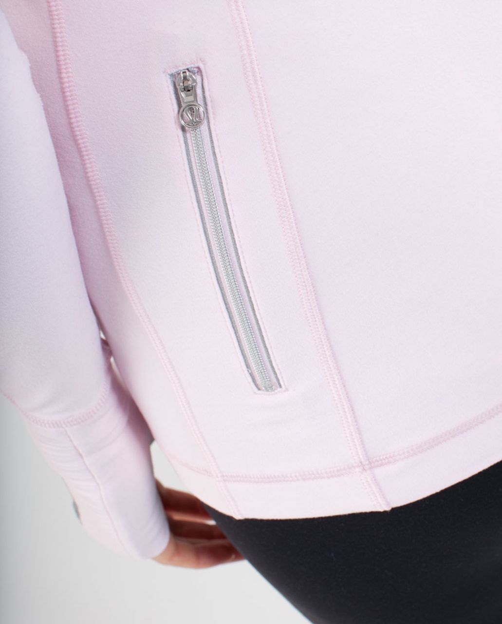 Lululemon Run:  Back On Track Pullover - Heathered Pig Pink