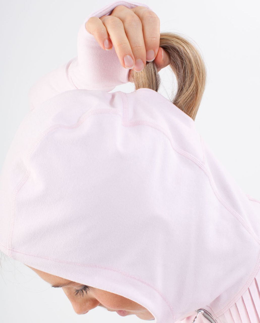 Lululemon Run:  Back On Track Pullover - Heathered Pig Pink