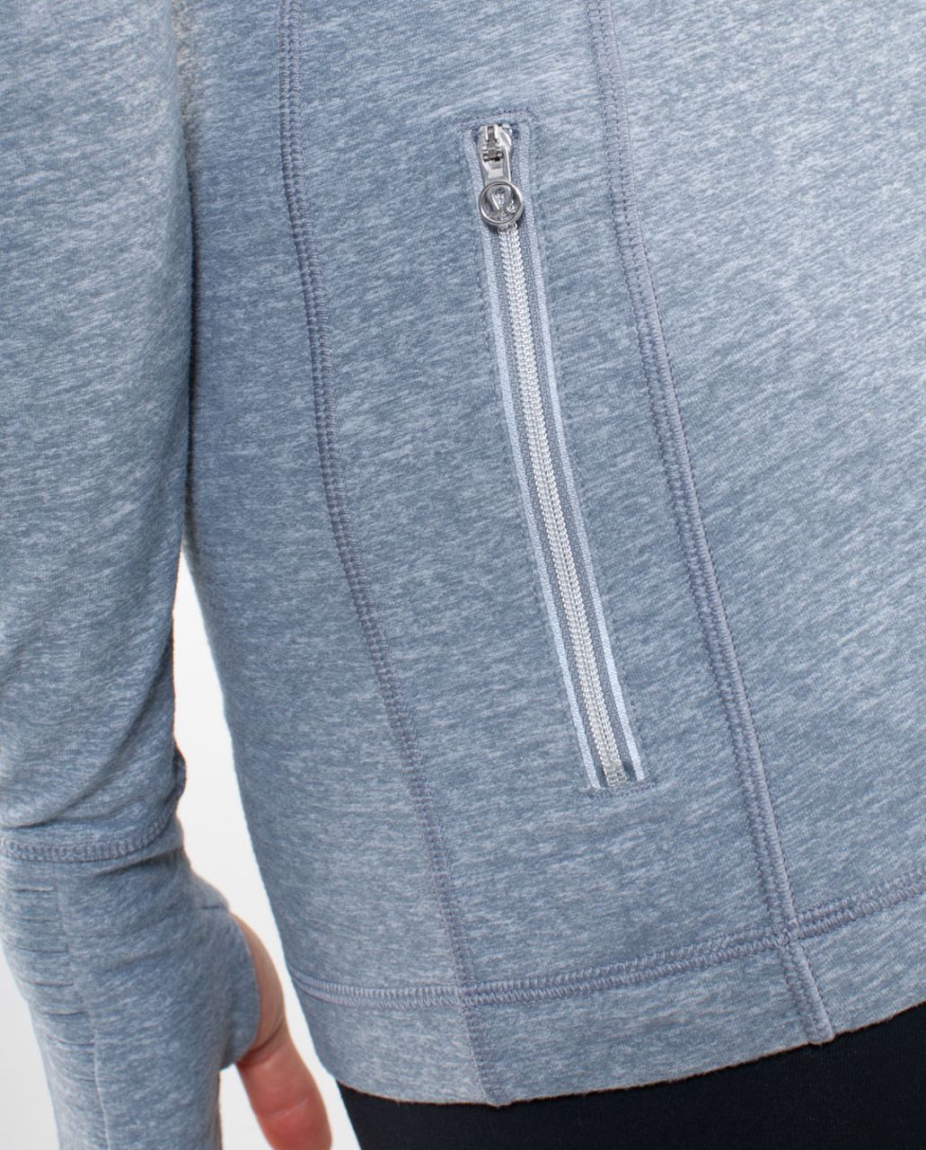 Lululemon Run: Back On Track Pullover - Heathered Blurred Grey