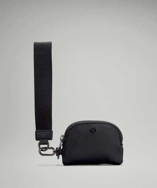 Lululemon Dual Pouch Wristlet - Black (First Release) - lulu fanatics