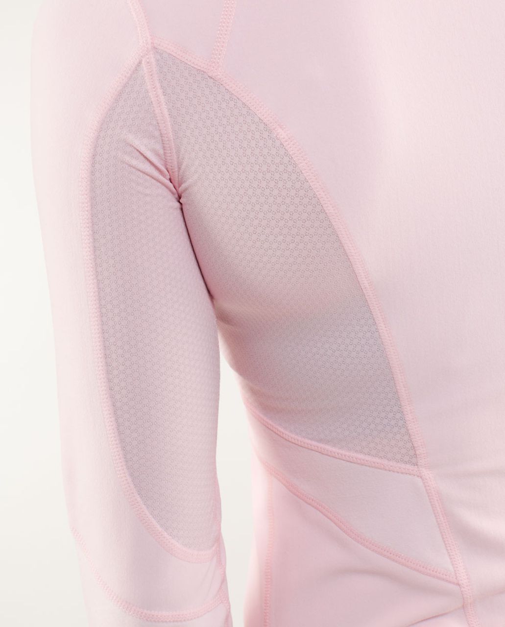 Lululemon Run:  Distance Pullover - Pig Pink /  Heathered Pig Pink