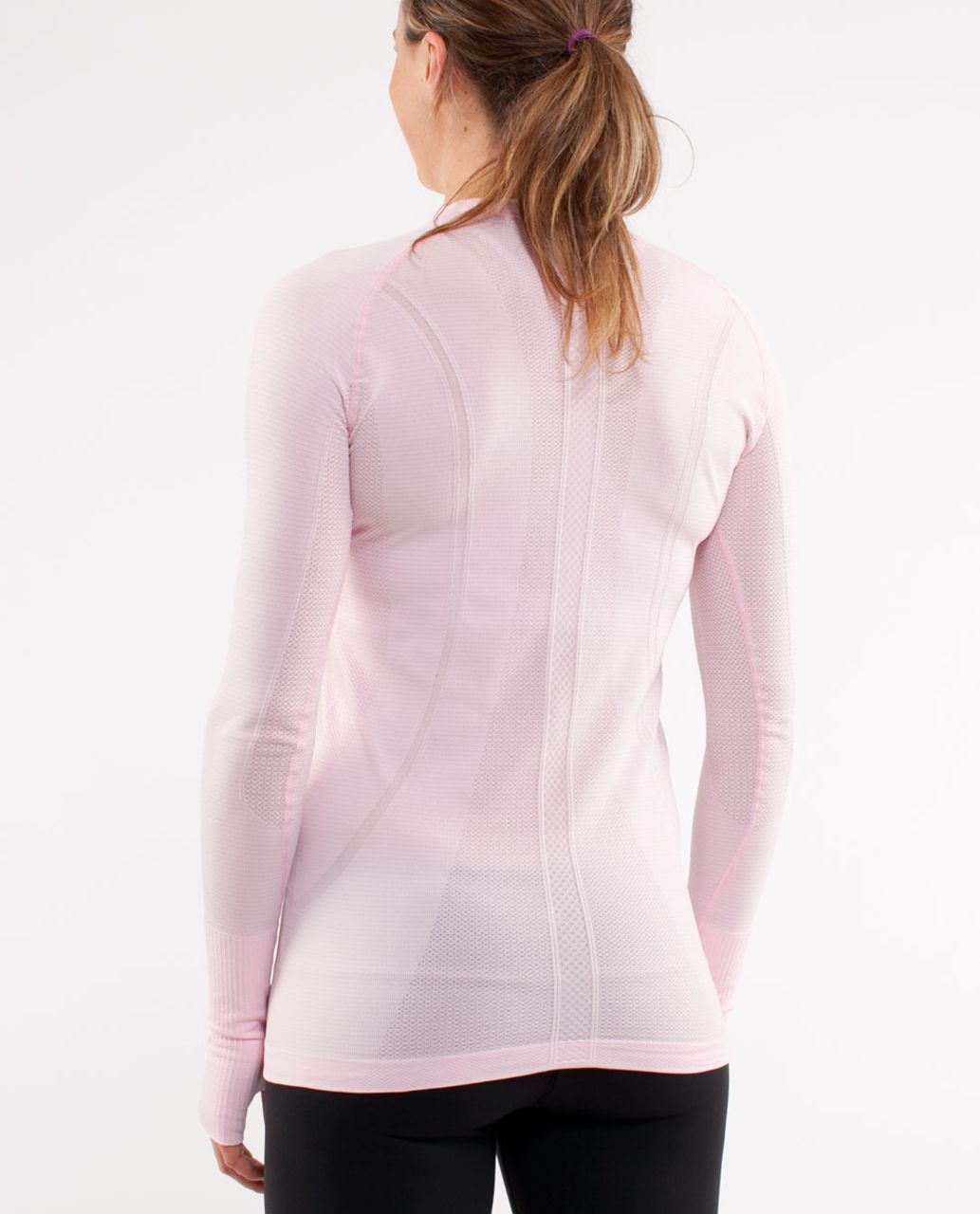 Lululemon Run: Back on Track Tight - Deep Coal / Heathered Pig Pink / Pig  Pink - lulu fanatics