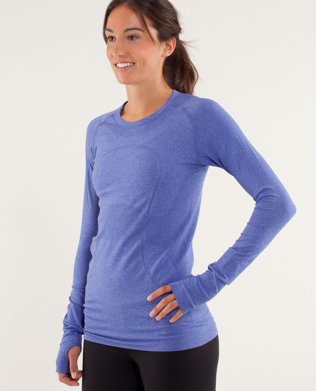 Lululemon Run: Swiftly Tech Long Sleeve - Pigment Blue - lulu fanatics