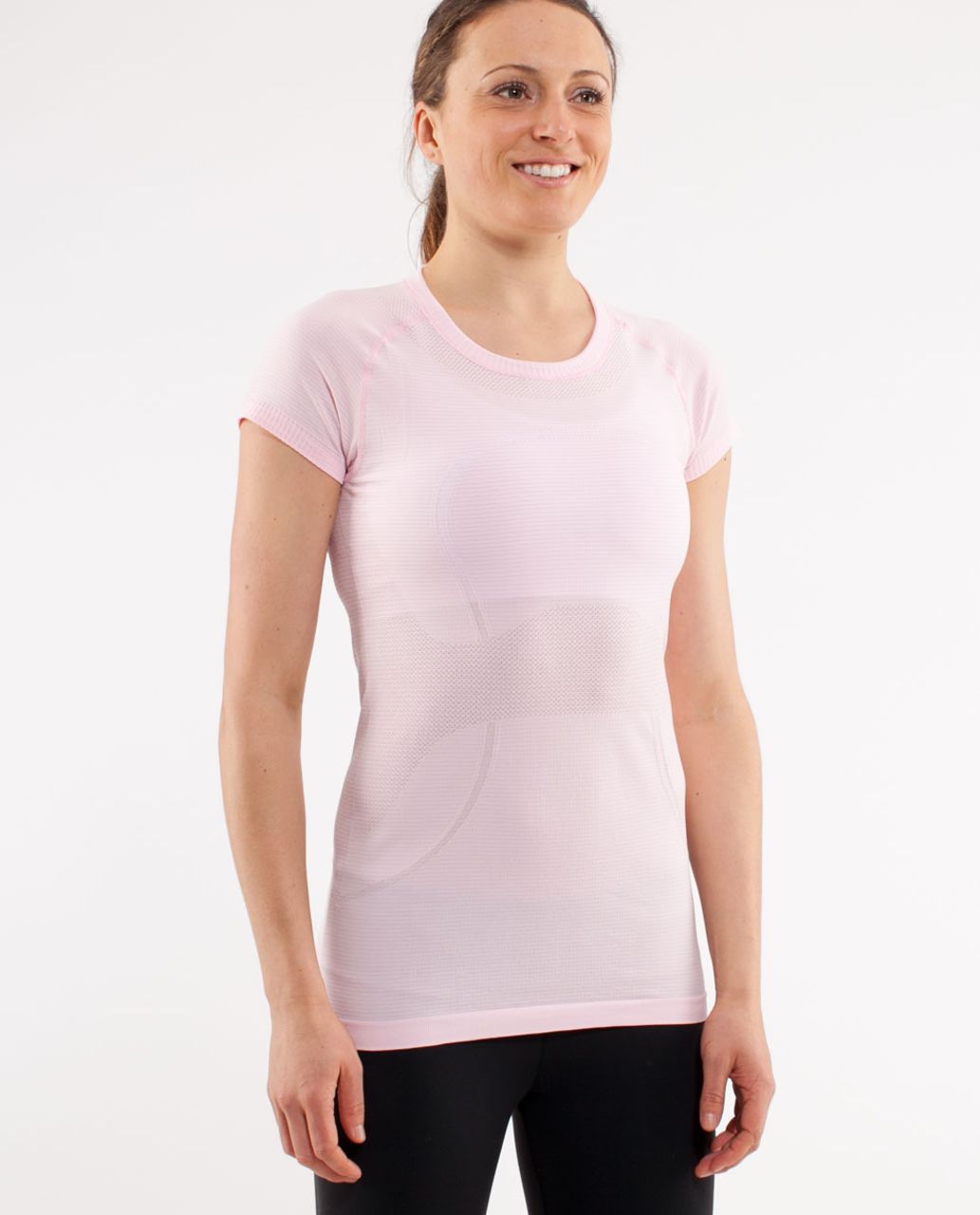 Lululemon Run:  Swiftly Tech Short Sleeve - Pig Pink