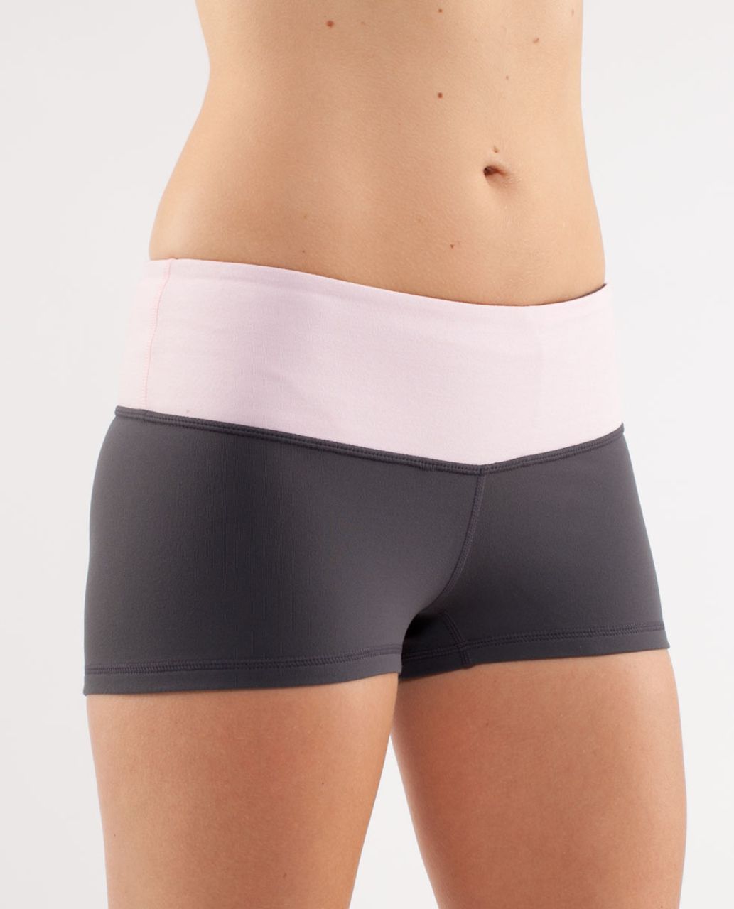 Lululemon Boogie Short - Coal /  Heathered Pig Pink