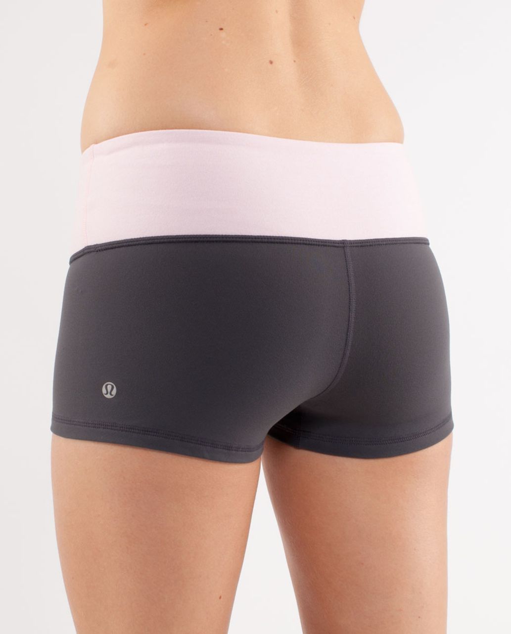 Lululemon Boogie Short - Coal /  Heathered Pig Pink