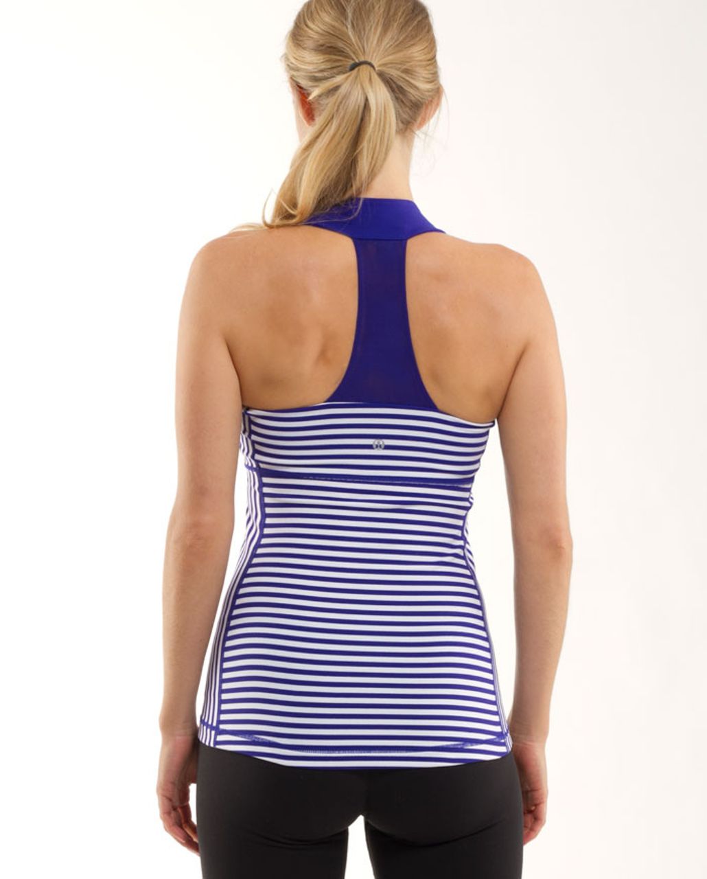 Lululemon Scoop Neck Tank - Pigment Blue White Narrow Bold Stripe /  Pigment Blue