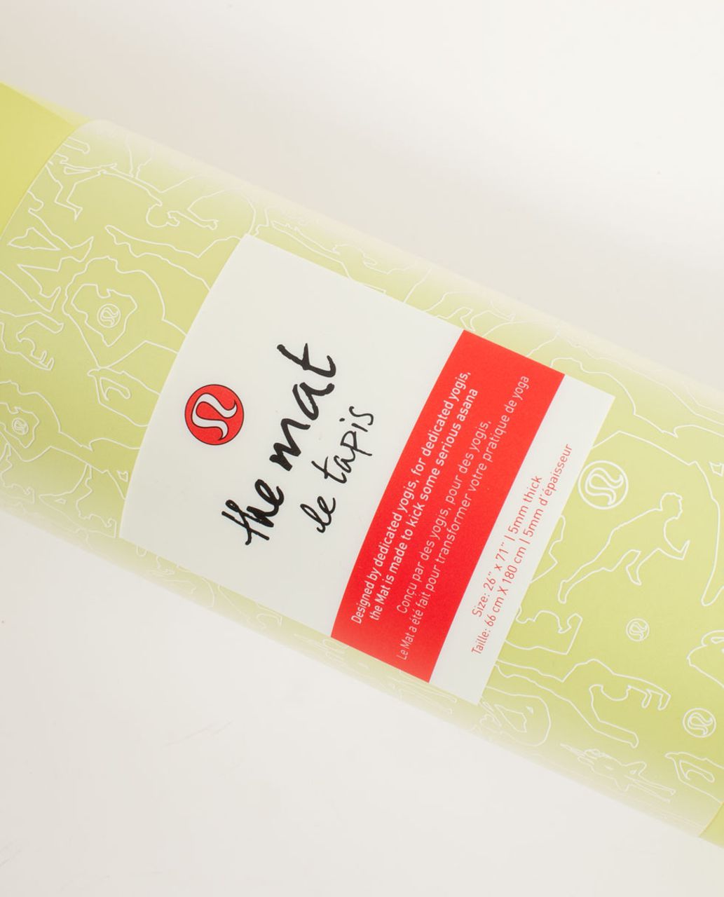 Lululemon The Mat - Wild Lime /  Deep Coal