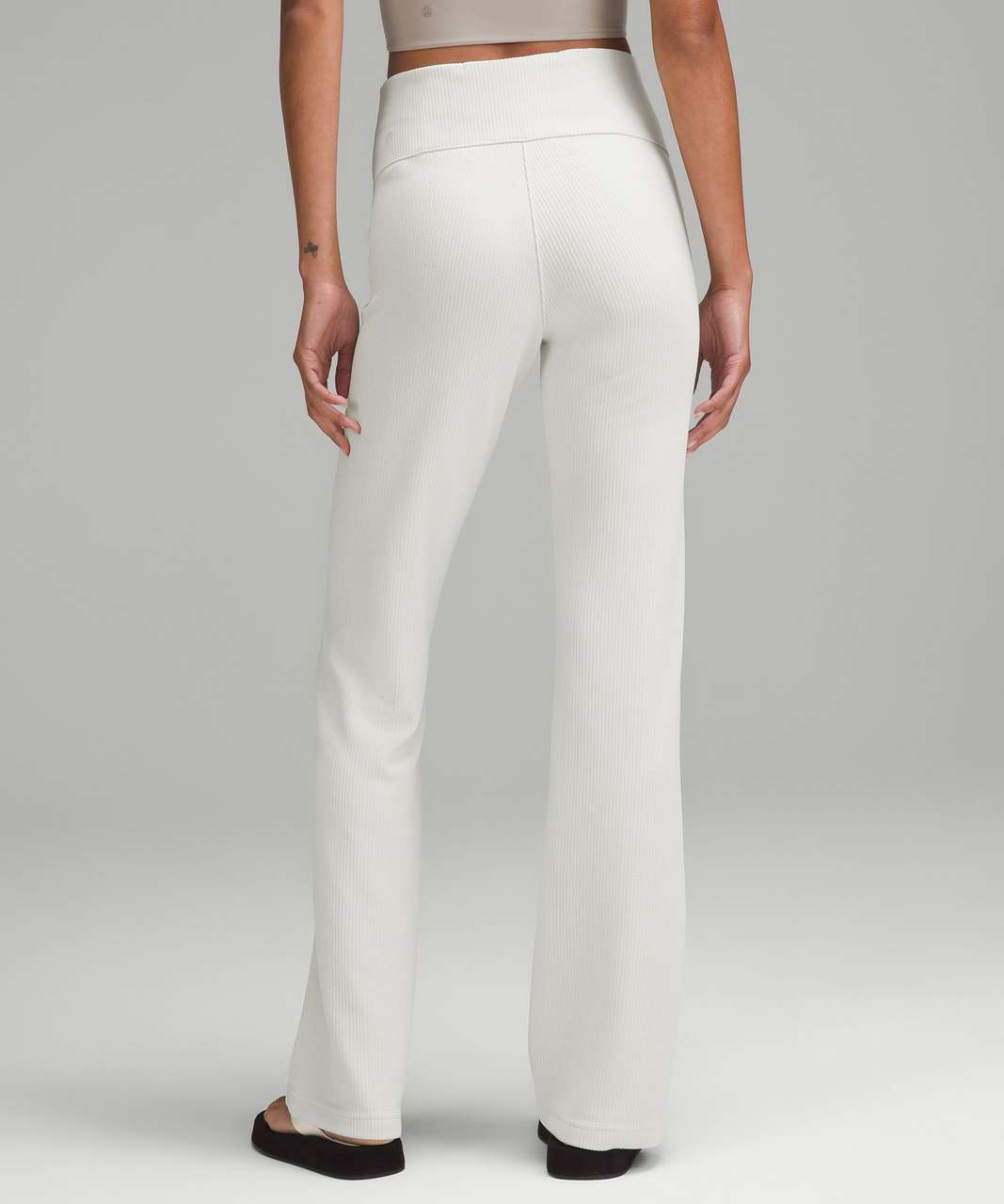 Lululemon Ribbed Softstreme Flared Pant *Regular - Bone Lululemon Ribbed Softstreme Flared Pant *Regular - Bone
