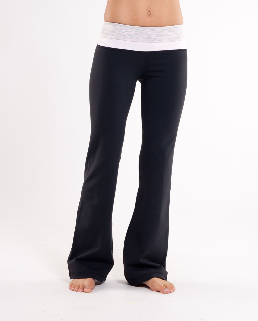 Lululemon Groove Pant (Tall) - Black /  Pink Mist Space Dye /  Pink Mist