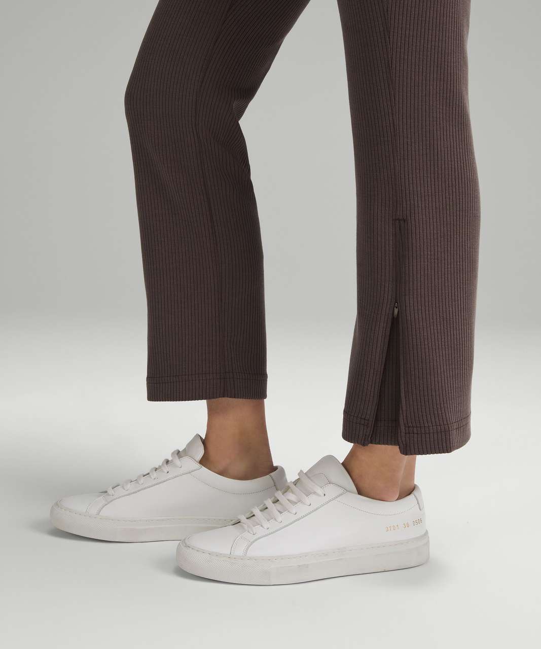 Lululemon Ribbed Softstreme Zip-Leg High-Rise Cropped Pant Lululemon Ribbed Softstreme Zip-Leg High-Rise Cropped Pant