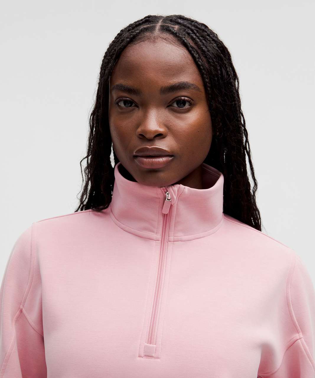 ファッション - Zip Half Softstreme Brushed Lululemon Pink lulu - Tide トップス