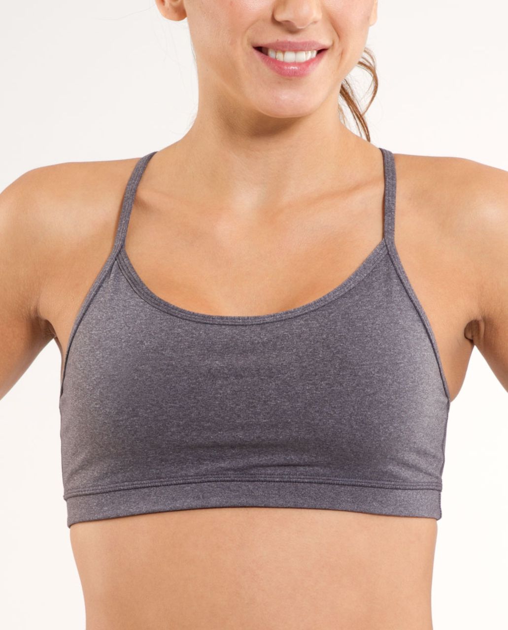 Lululemon Flow Y Bra IV - Heathered Coal