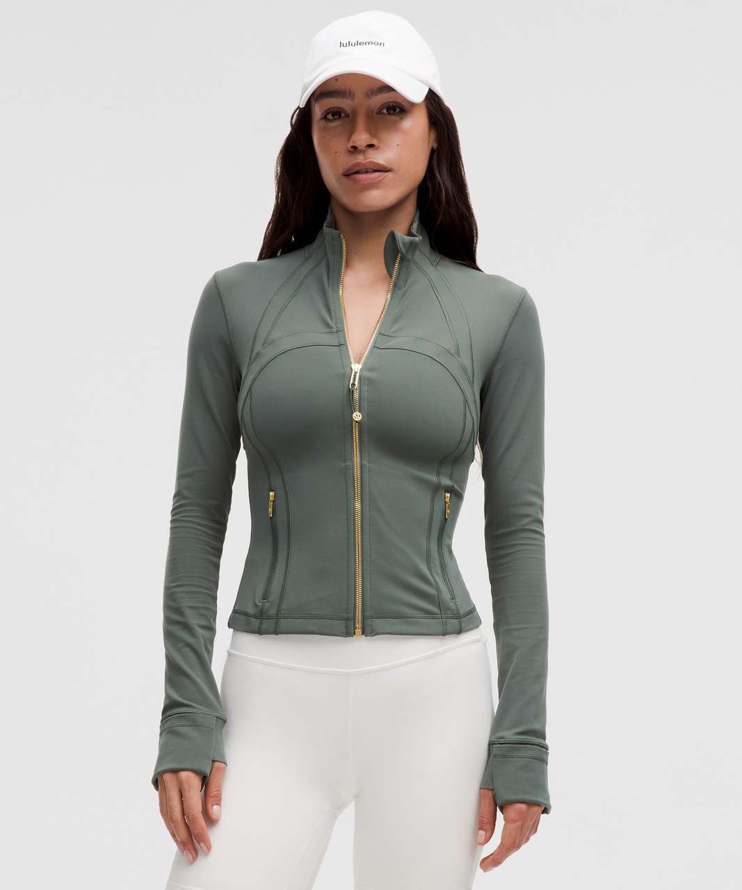 Lululemon Define Cropped Jacket *Nulu - Dark Forest / Gold Lululemon Define Cropped Jacket *Nulu - Dark Forest / Gold