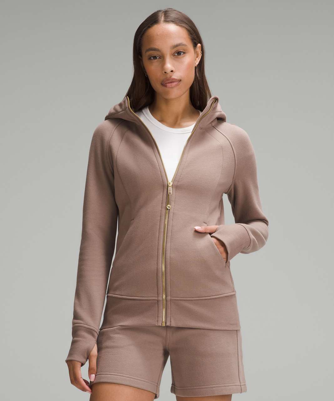 Lululemon Scuba Full-Zip Hoodie - Taupetastic / Gold - lulu Lululemon Scuba Full-Zip Hoodie - Taupetastic / Gold - lulu