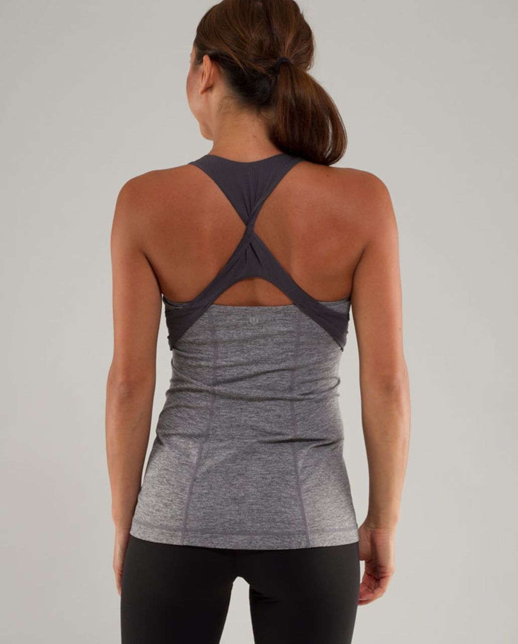 Lululemon Spin Me Tank - Heathered Coal /  Coal