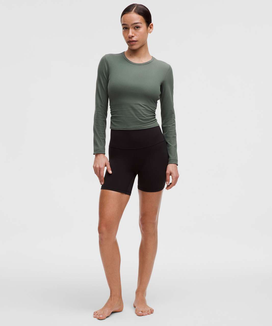 Lululemon All It Takes Back-Twist Ribbed Long-Sleeve Shirt Lululemon All It Takes Back-Twist Ribbed Long-Sleeve Shirt