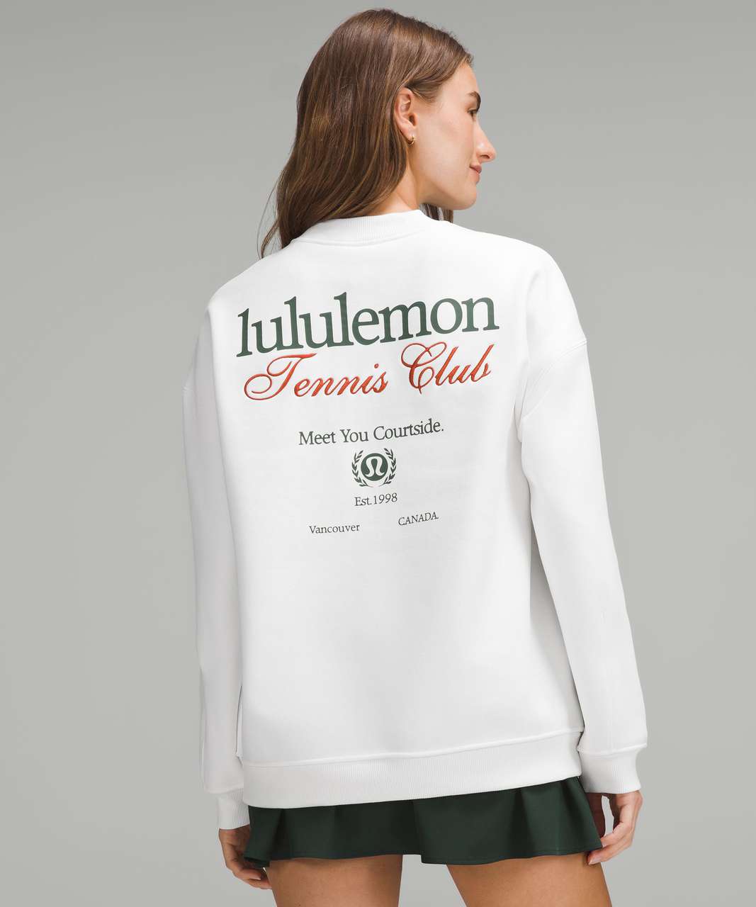 Lululemon Heavyweight Fleece Pullover *Tennis Club - White Lululemon Heavyweight Fleece Pullover *Tennis Club - White