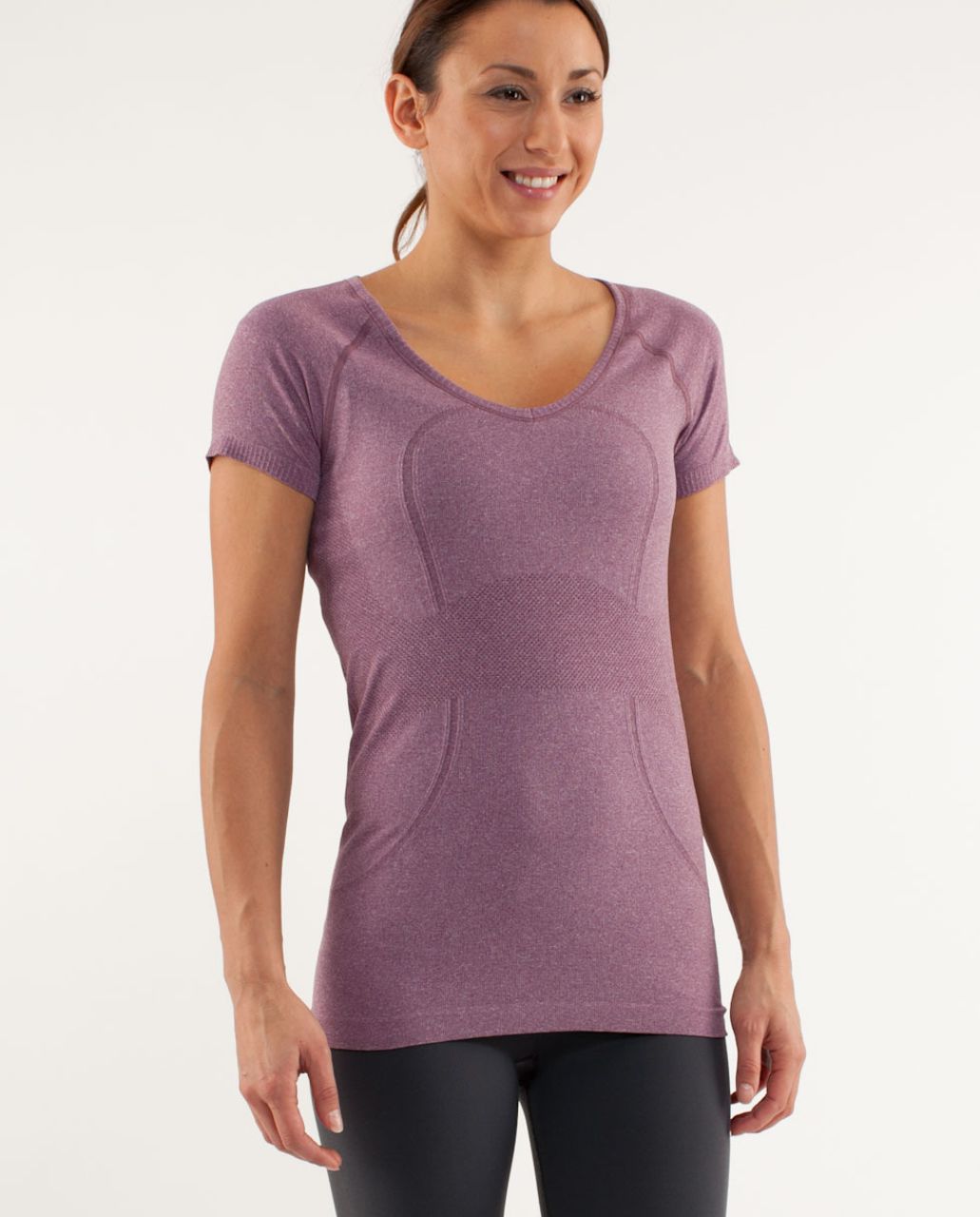 Lululemon Run:  Swiftly Tech V Neck - Muted Mauve